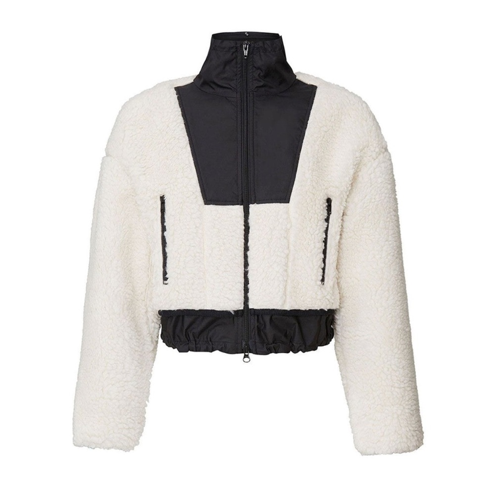 3.1 Phillip Lim Cropped Wool Sherpa Jacket Bomber S NWOT